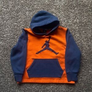 Orange and Blue Jordan Hoodie